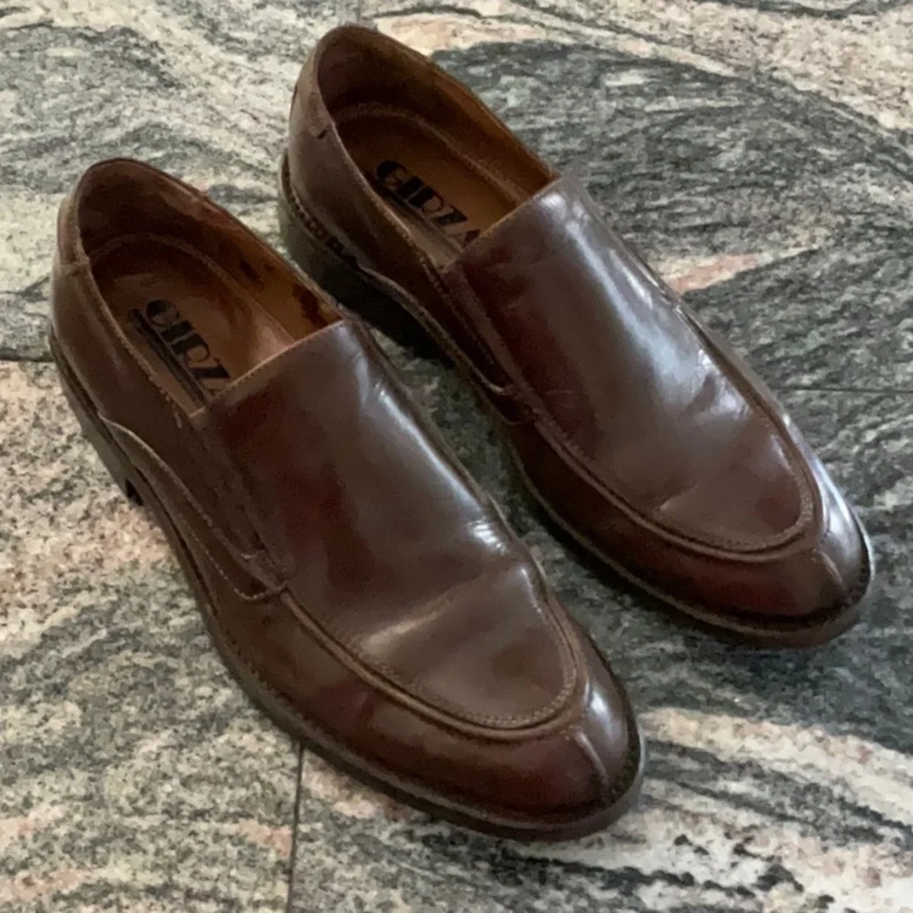 Girza Leather Loafers Men’s Shoes Brown Size 10